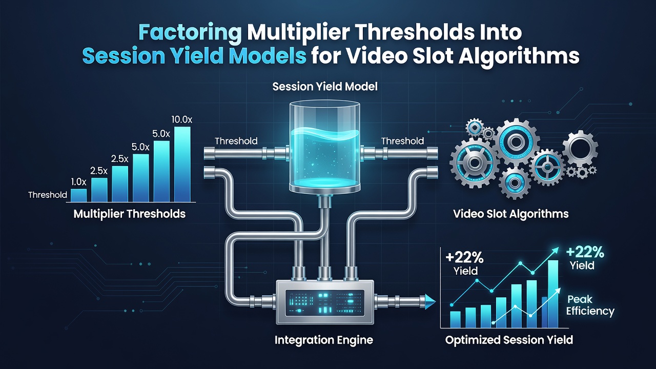 Flowchart illustrating algorithmic steps for incorporating multiplier thresholds into session yield projections