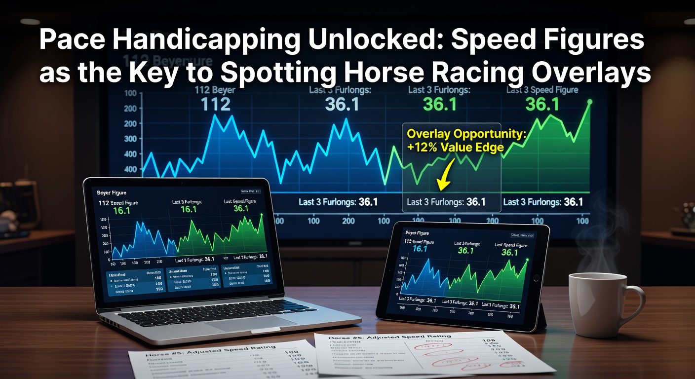 Dynamic chart illustrating pace profiles and speed figures for Thoroughbred horses during a race