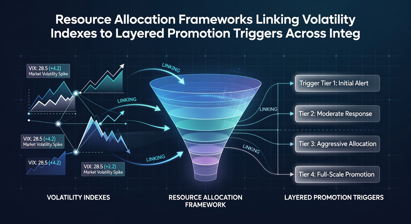 Flowchart showing algorithmic pathways that connect volatility data feeds to dynamic promotion triggers in unified gaming systems